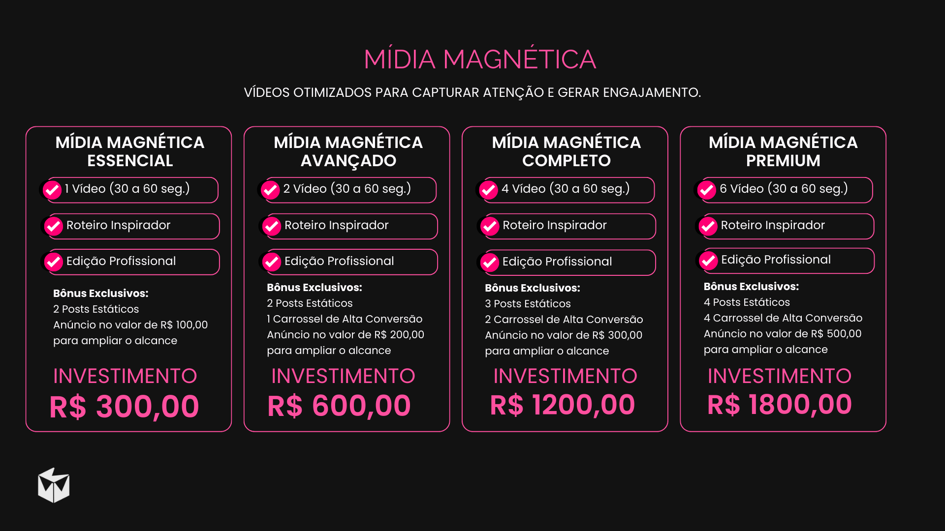 Catálogo de serviços