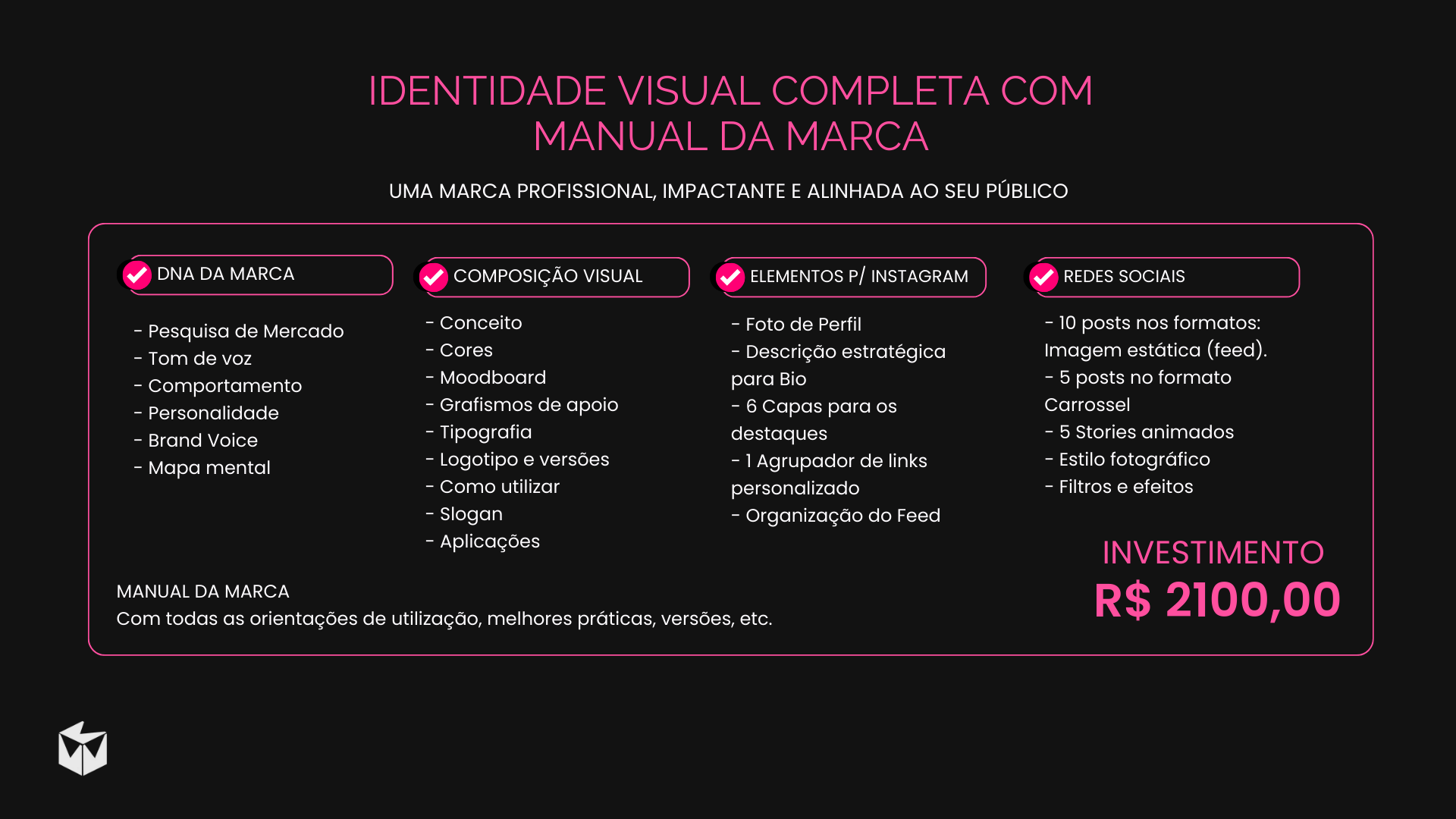 Catálogo de serviços
