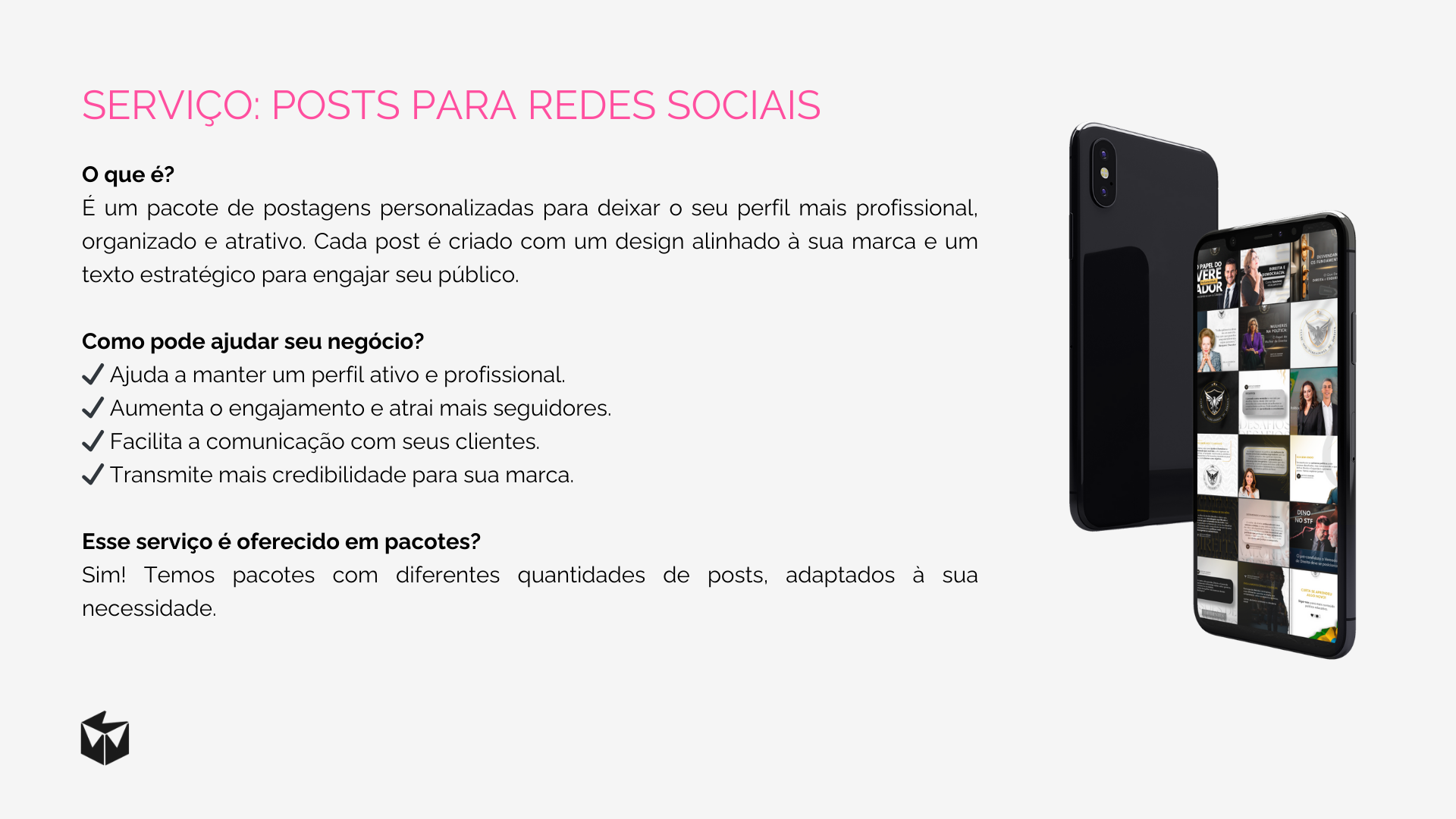 Catálogo de serviços