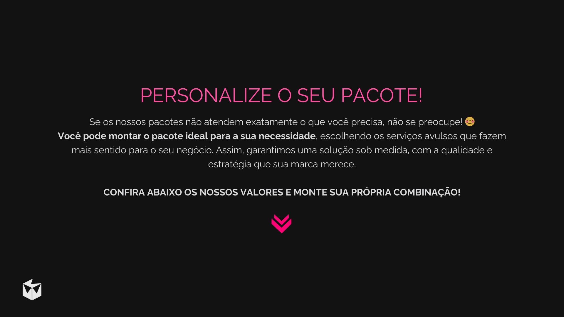 Catálogo de serviços